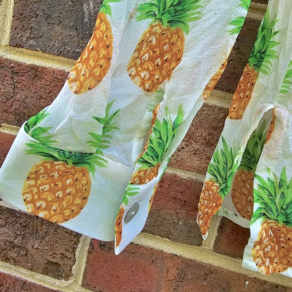 Vintage Silk Pineapple Blouse - Picture 4 of 9